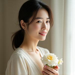 Blendrixomatera代表フローリスト 鈴木 華の穏やかなポートレート