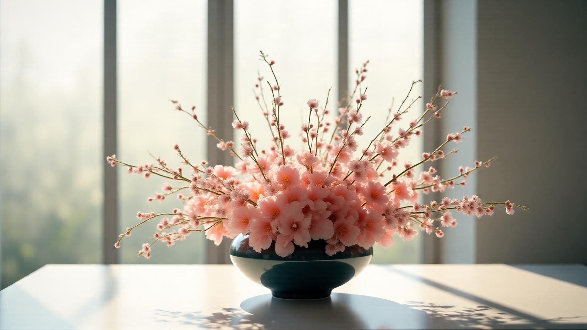 静謐な美しさを持つ和モダンな生花アレンジメント